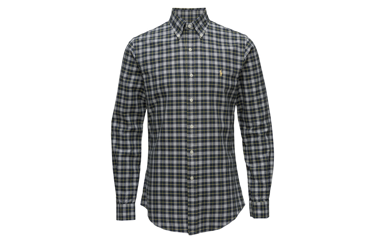 Mu pine Plaid Ralph Fit Slim Navy Polo Lauren Oxford 2905 Shirt PTUqwF