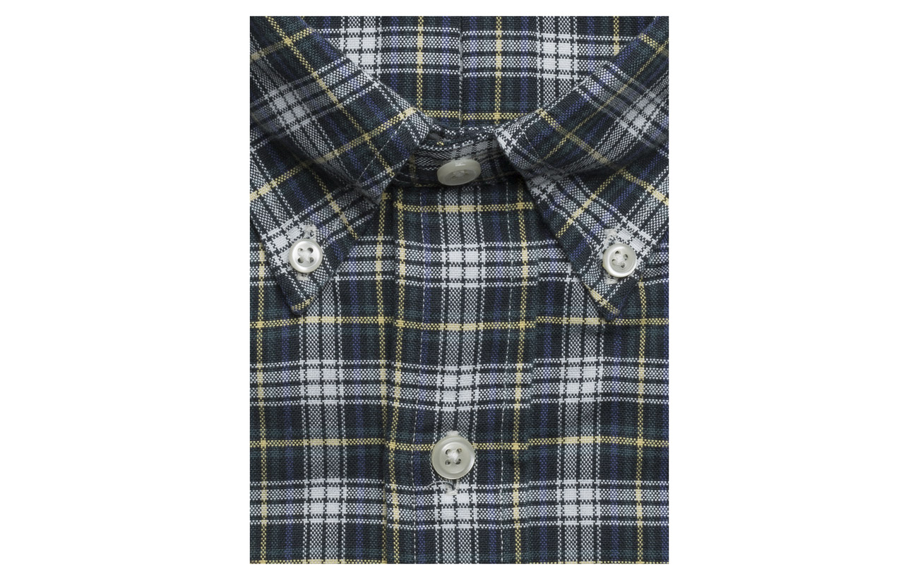 Mu pine Plaid Ralph Fit Slim Navy Polo Lauren Oxford 2905 Shirt PTUqwF