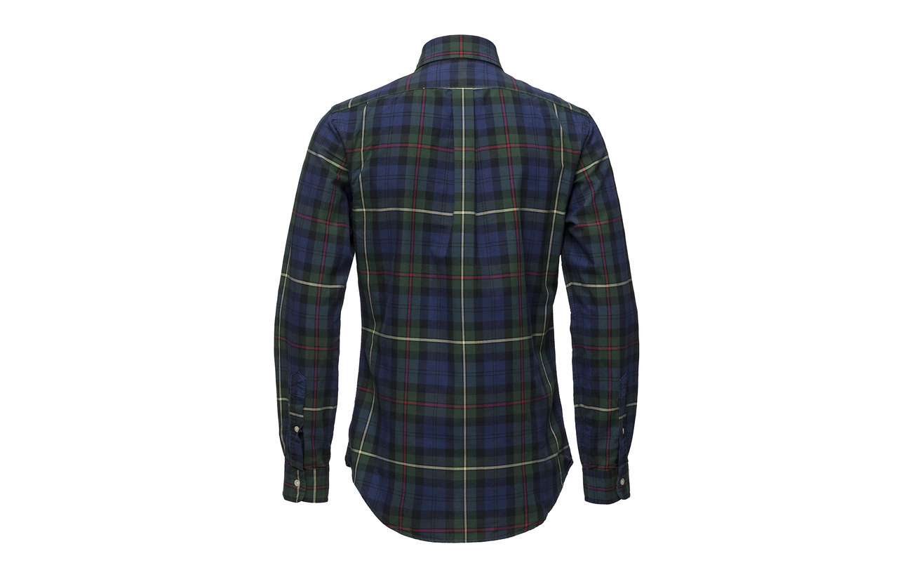 Mu pine Plaid Ralph Fit Slim Navy Polo Lauren Oxford 2905 Shirt PTUqwF