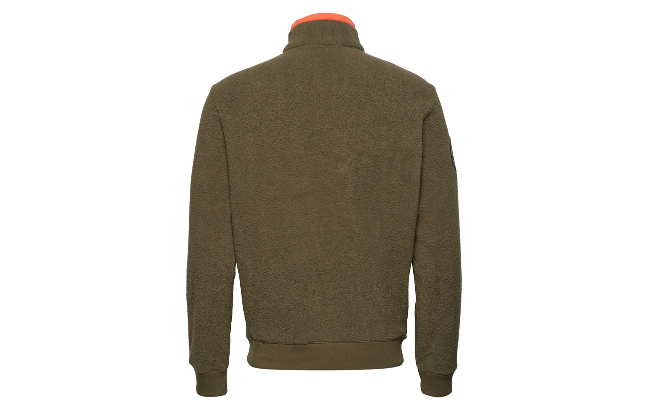 Fleece Green Pullover Polo Half Ralph Defender zip Lauren vHnqP7wU