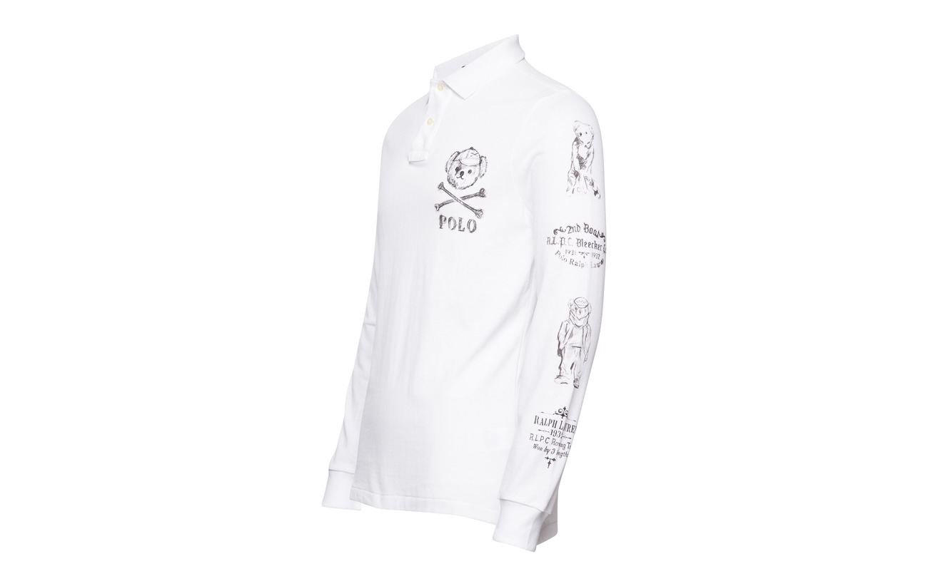 Polo Lauren Custom sleeve Classic Ralph Oxford Long Wh Slim aPpBq