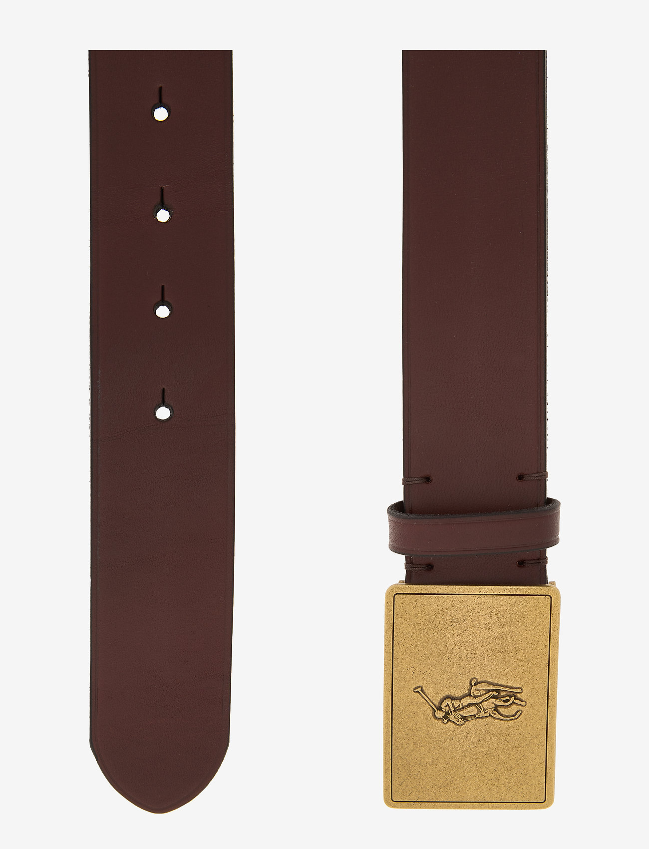 polo ralph lauren plaque leather belt