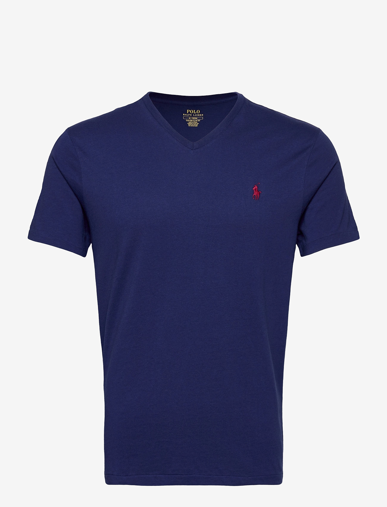Custom Slim Fit Vneck Tshirt (Holiday Sapphire/) (357 kr) Polo