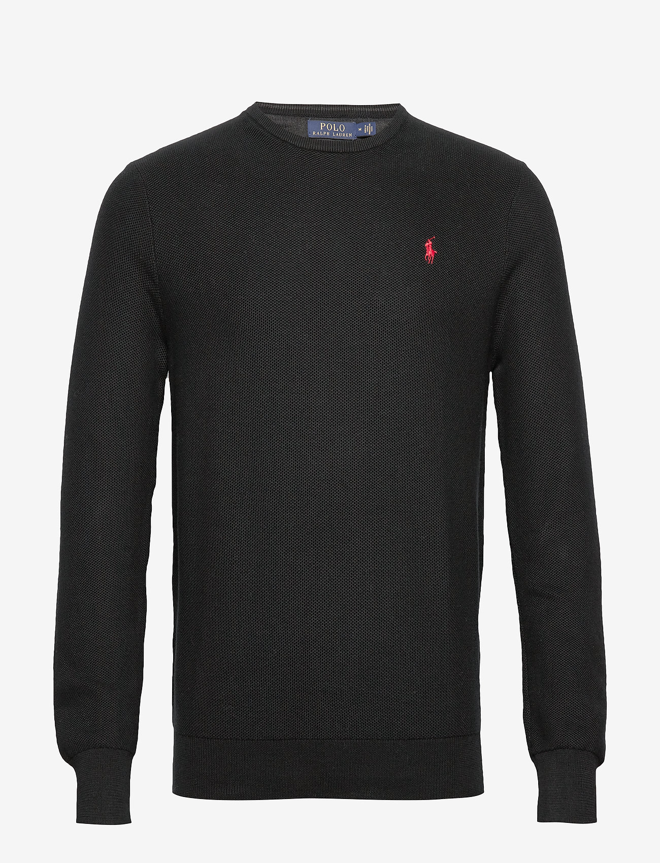 Cotton Crewneck Sweater (Polo Black 