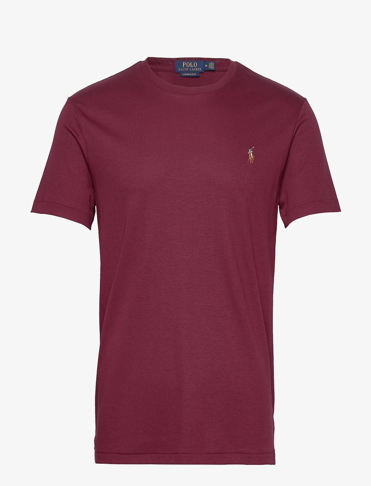 Polo Ralph Lauren - Custom Slim Fit Soft Cotton T-Shirt - t-shirts - classic wine - 0