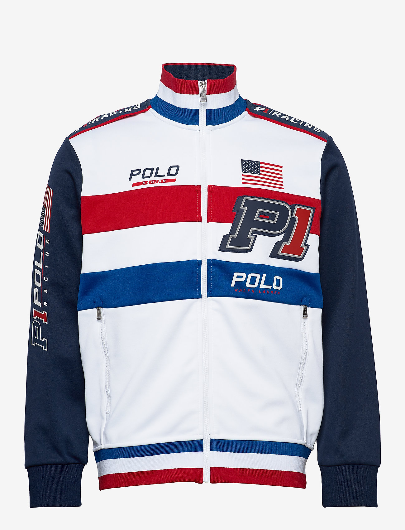 polo double knit track jacket