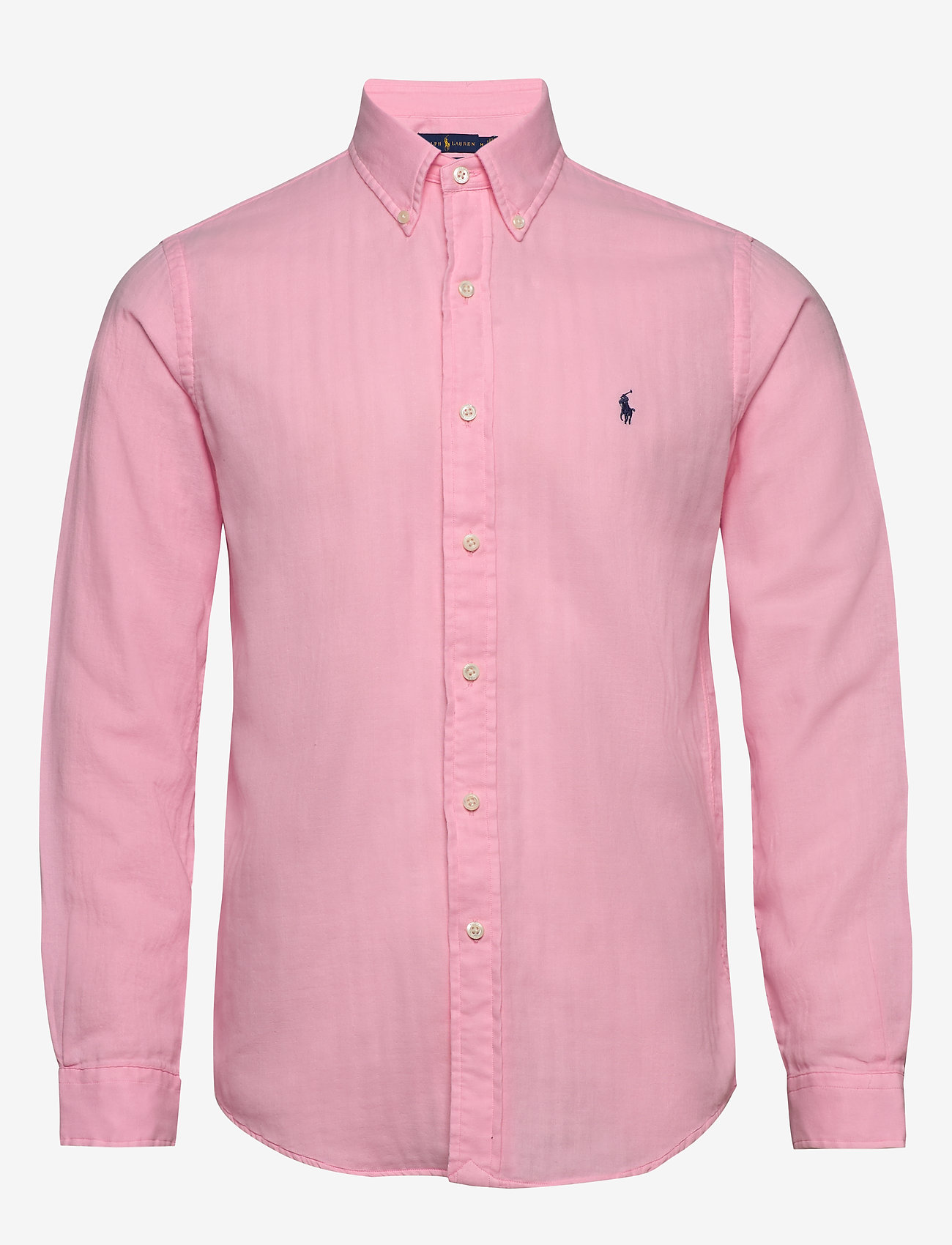 pink polo dress shirt