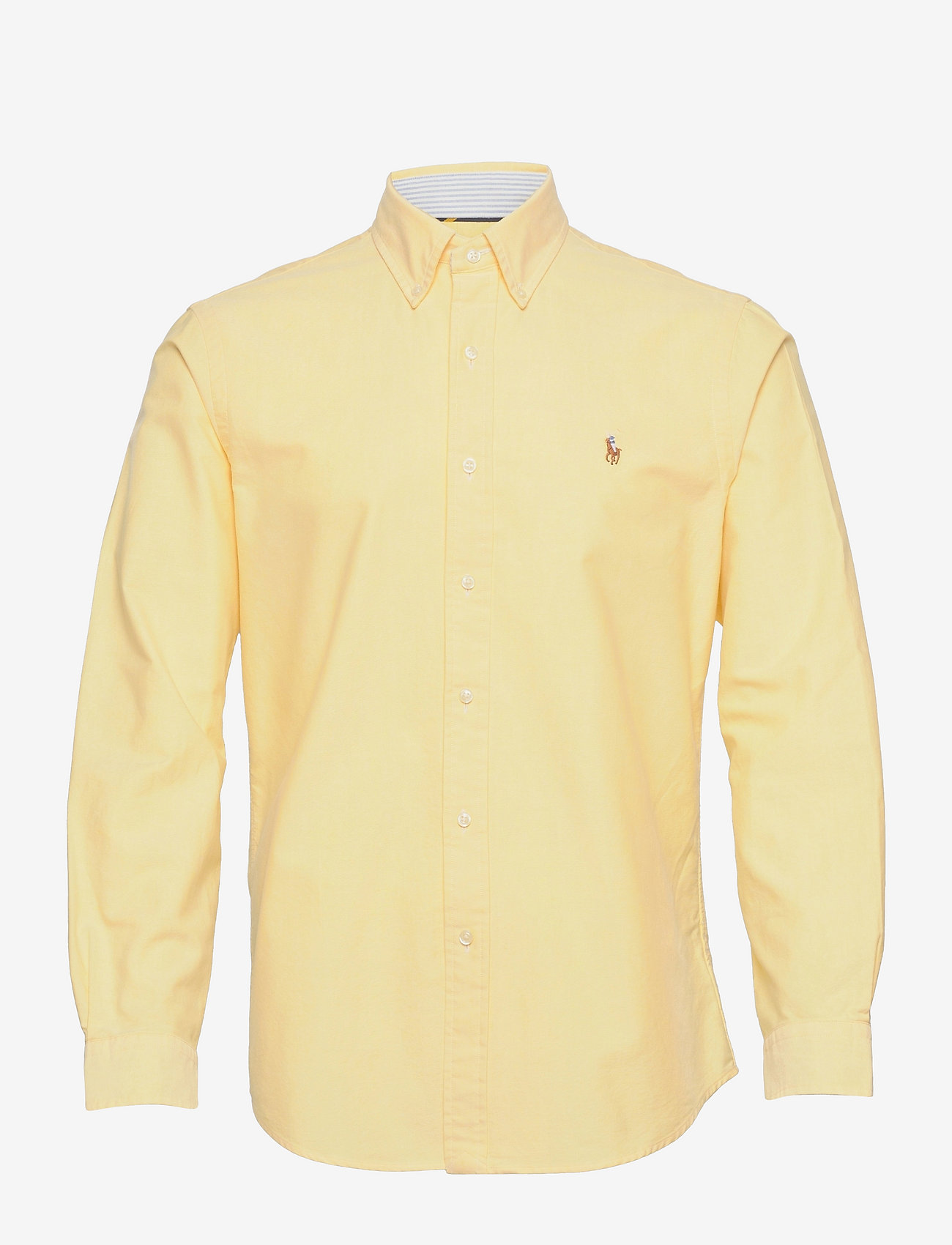 Polo Ralph Lauren - Custom Fit Oxford Shirt - basic shirts - yellow oxford - 0
