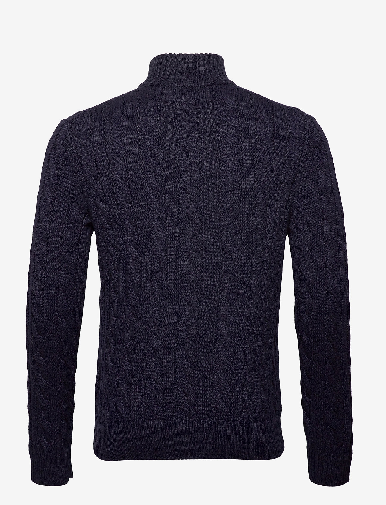 Cable-knit Cotton Sweater (Hunter Navy) (159 €) - Polo Ralph Lauren ...