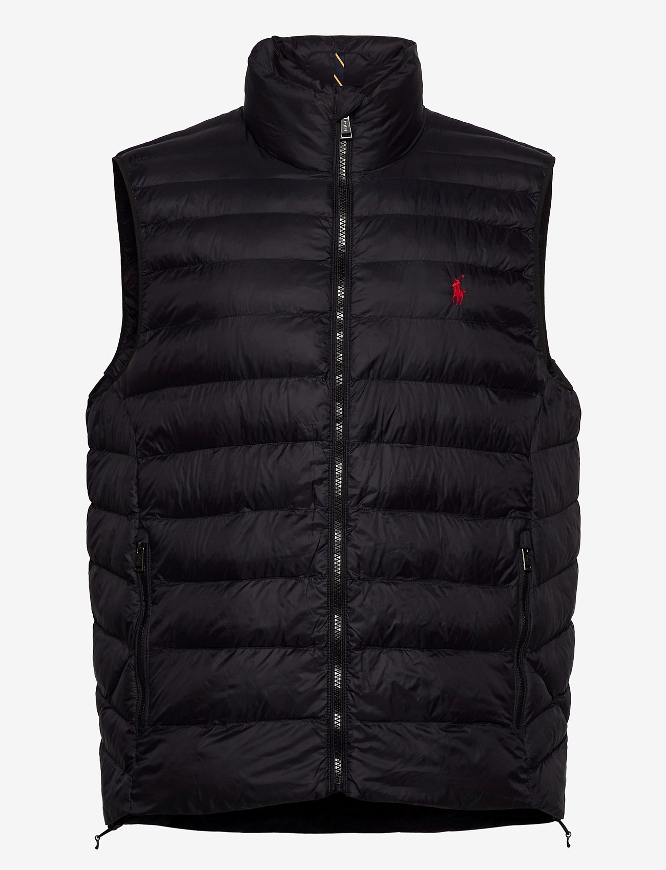 gray polo vest