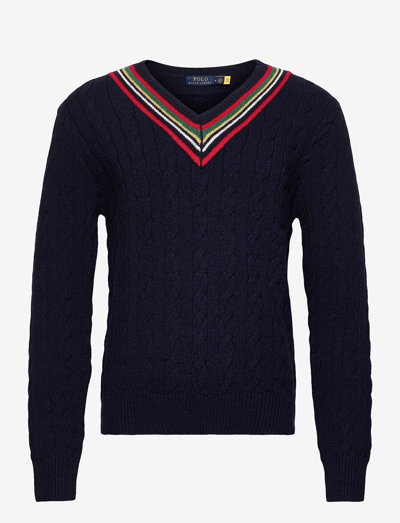 Polo Ralph Lauren - The 67 Cricket Sweater - knitted v-necks - navy multi - 0