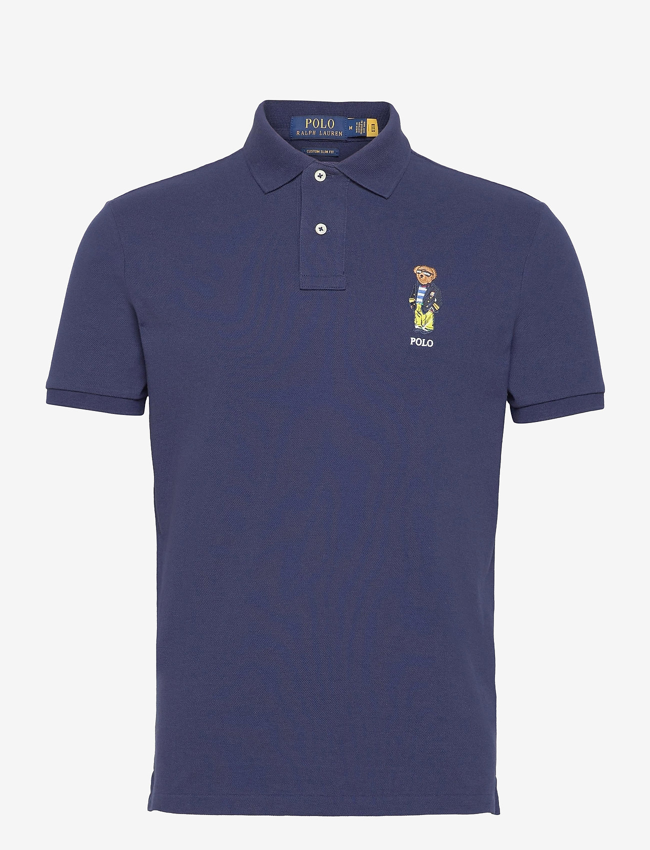 custom slim stretch mesh polo