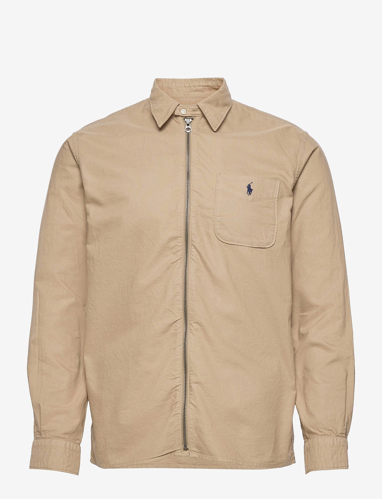 Polo Ralph Lauren - Garment-Dyed Oxford Overshirt - overshirts - surrey tan - 0