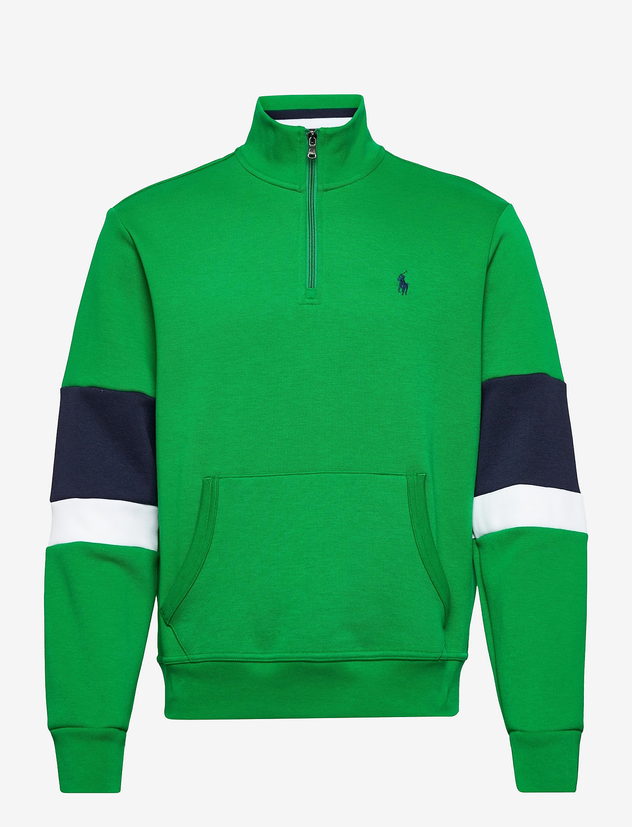 green polo sweatshirt
