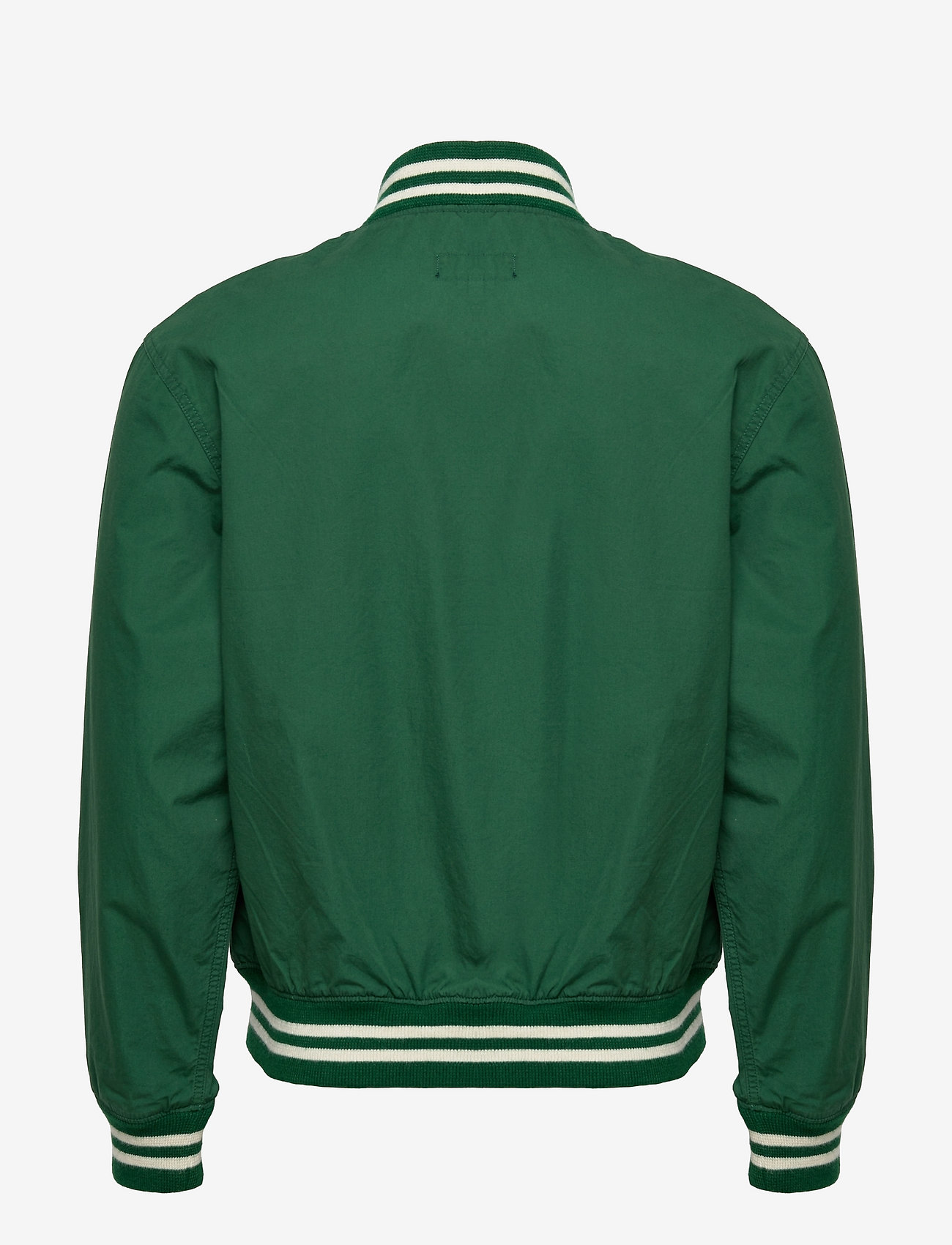 green satin baseball jacket