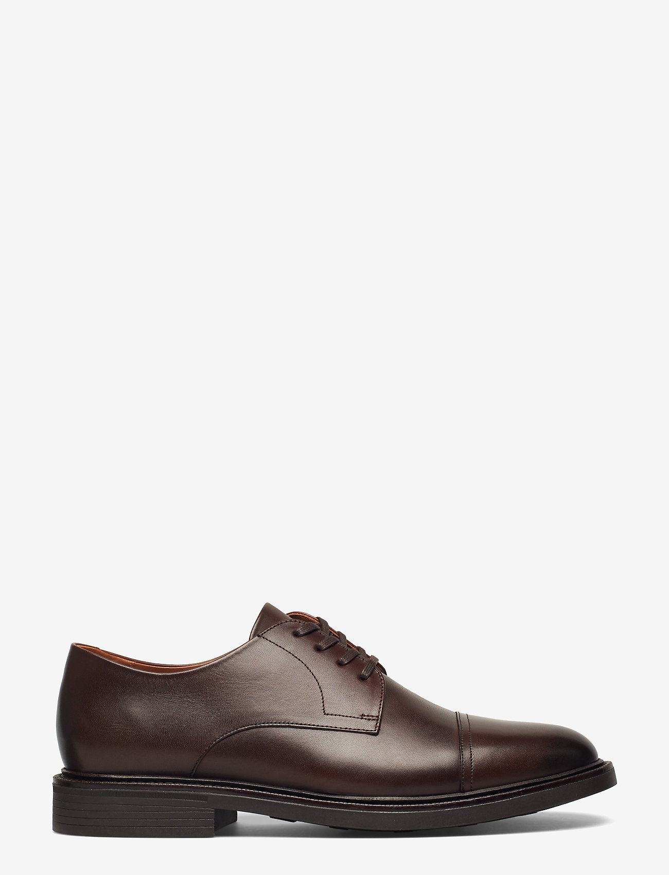 Asher Leather Cap Toe Shoe (Polo Brown 