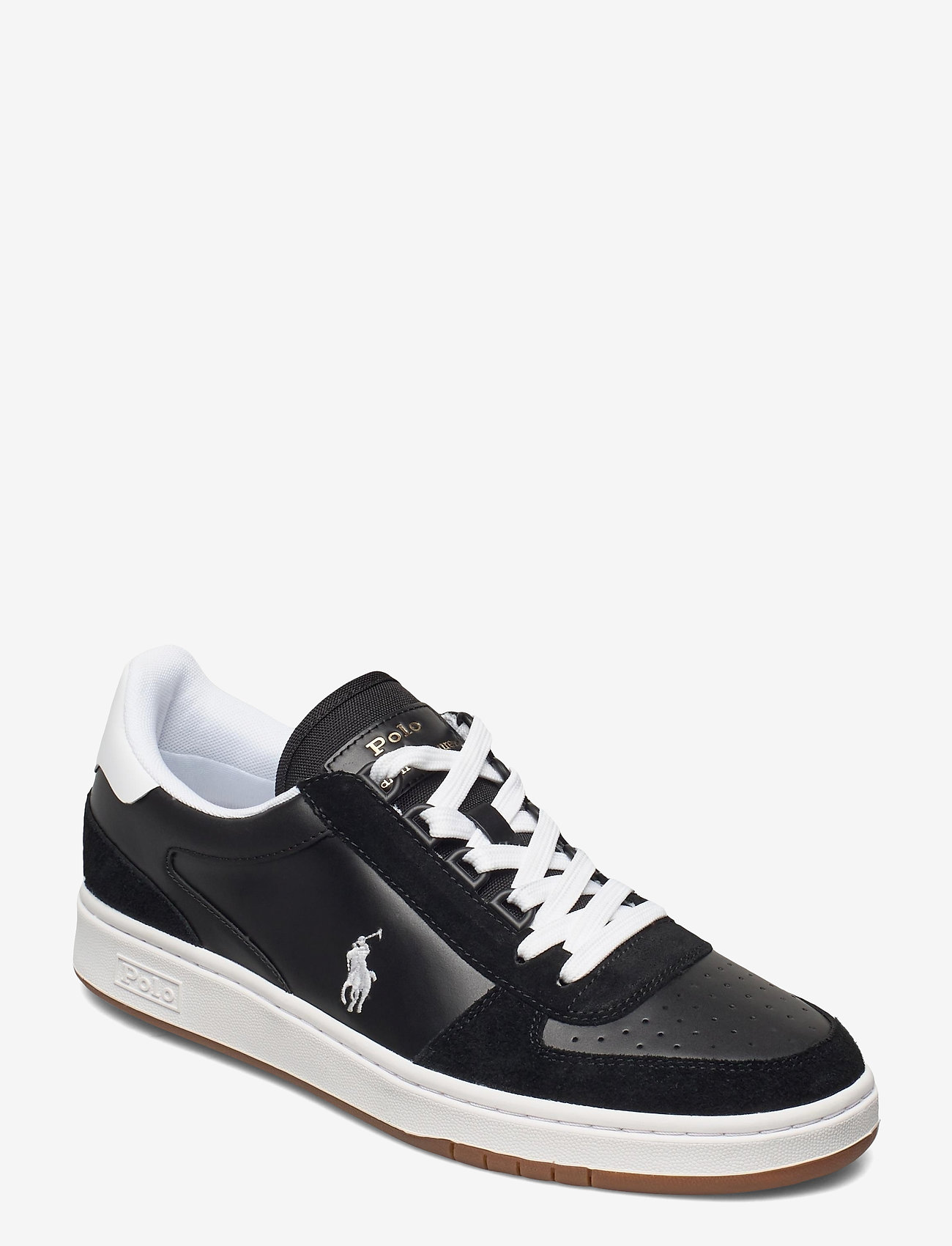 Polo Ralph Lauren - Court Leather & Suede Sneaker - low tops - black/white pp - 0
