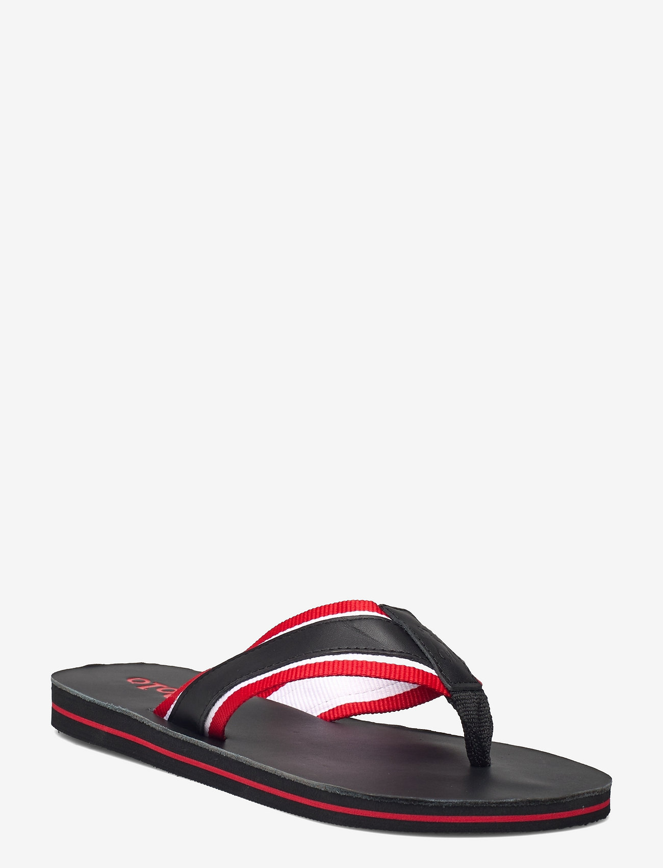polo leather flip flops