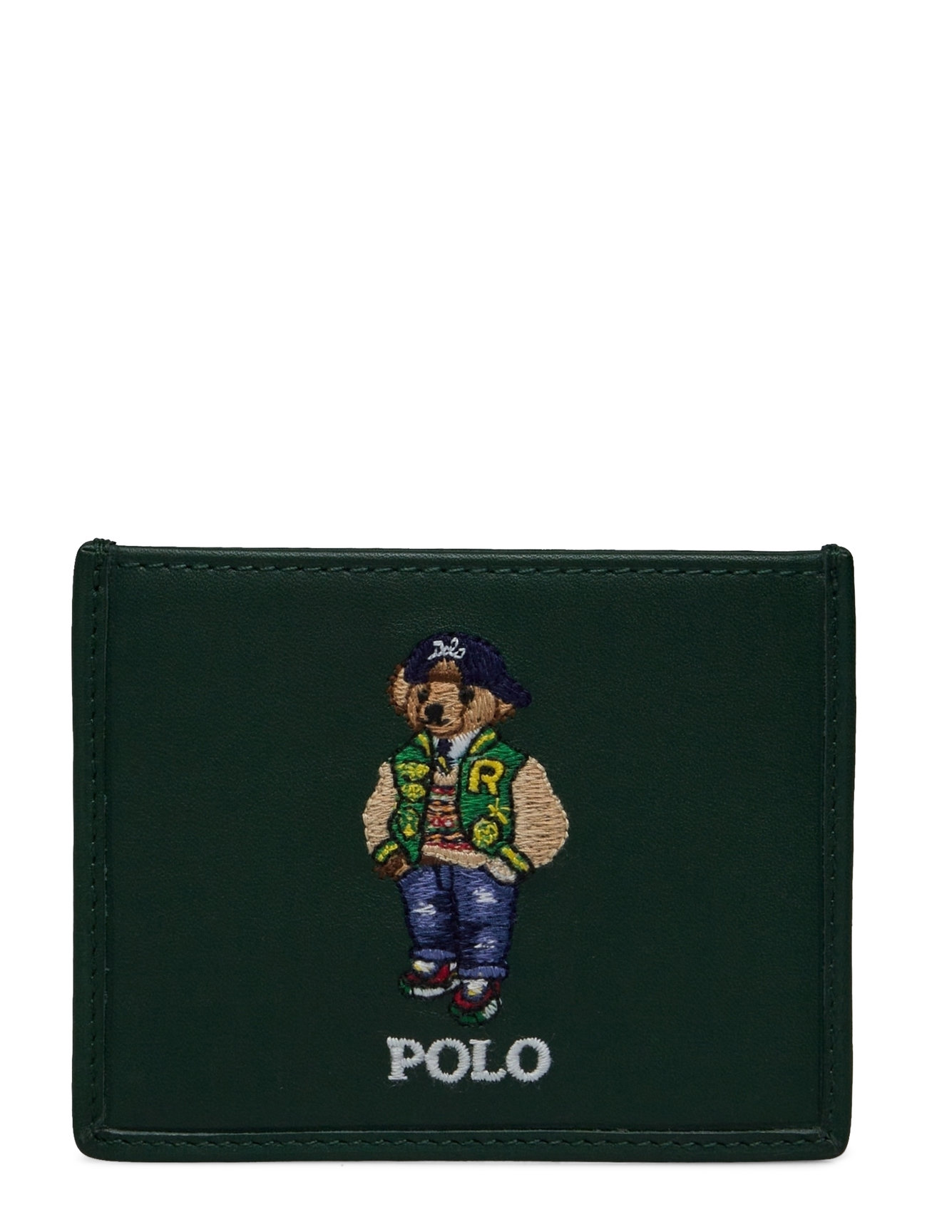 Polo Ralph Lauren Polo Bear Leather Card Case Grön