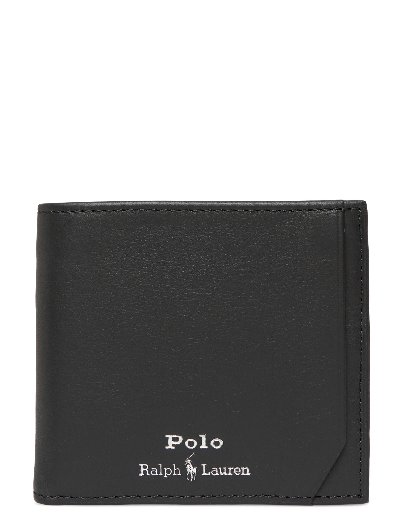 Polo Ralph Lauren Smooth Leather Billfold Coin Wallet, One Size, Black, Punge > Klassiske Punge, Herre
