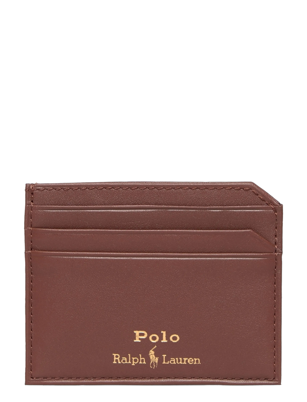 POLO RALPH LAUREN Smooth Leder Card Case Braun - One Size - Herren