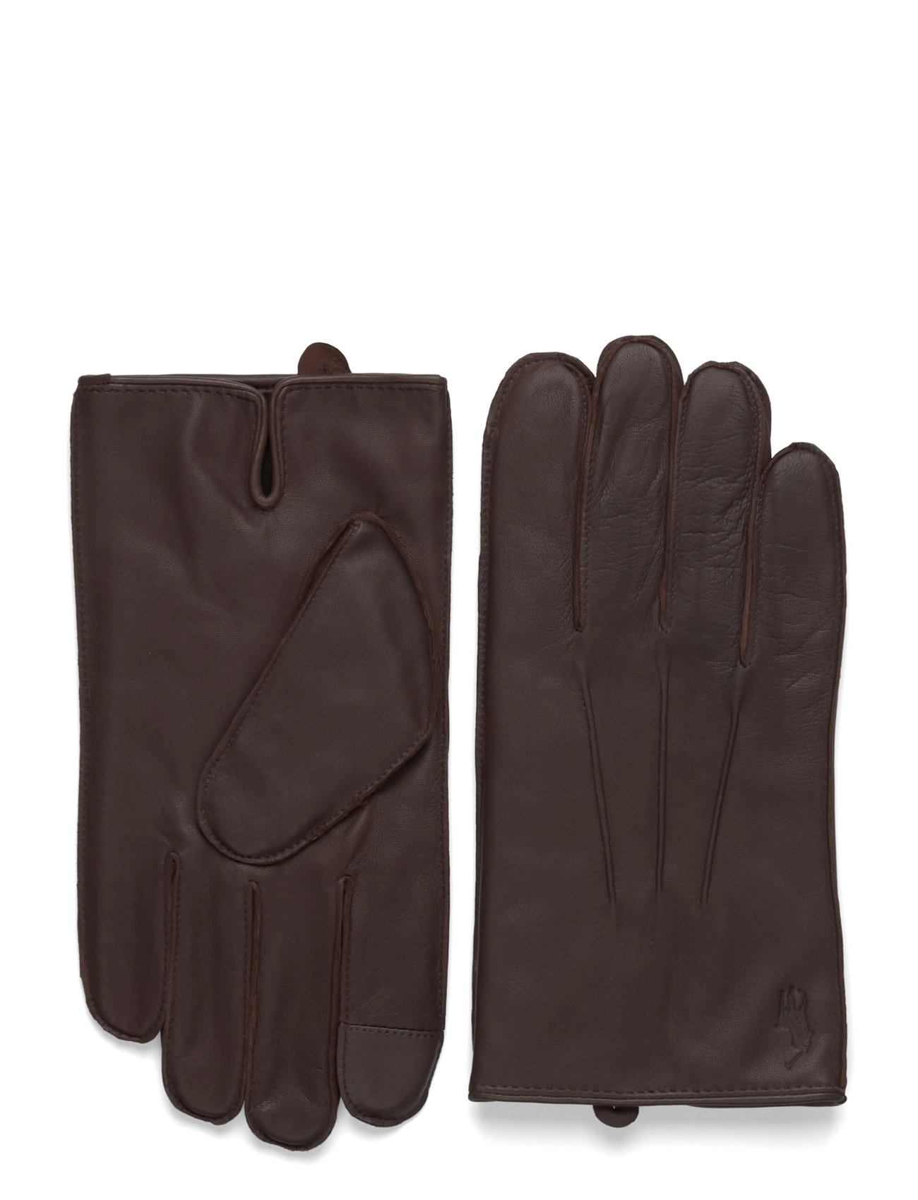 POLO RALPH LAUREN Insulated Sheepskin Touch Screen Handschuhe Braun - L - Herren