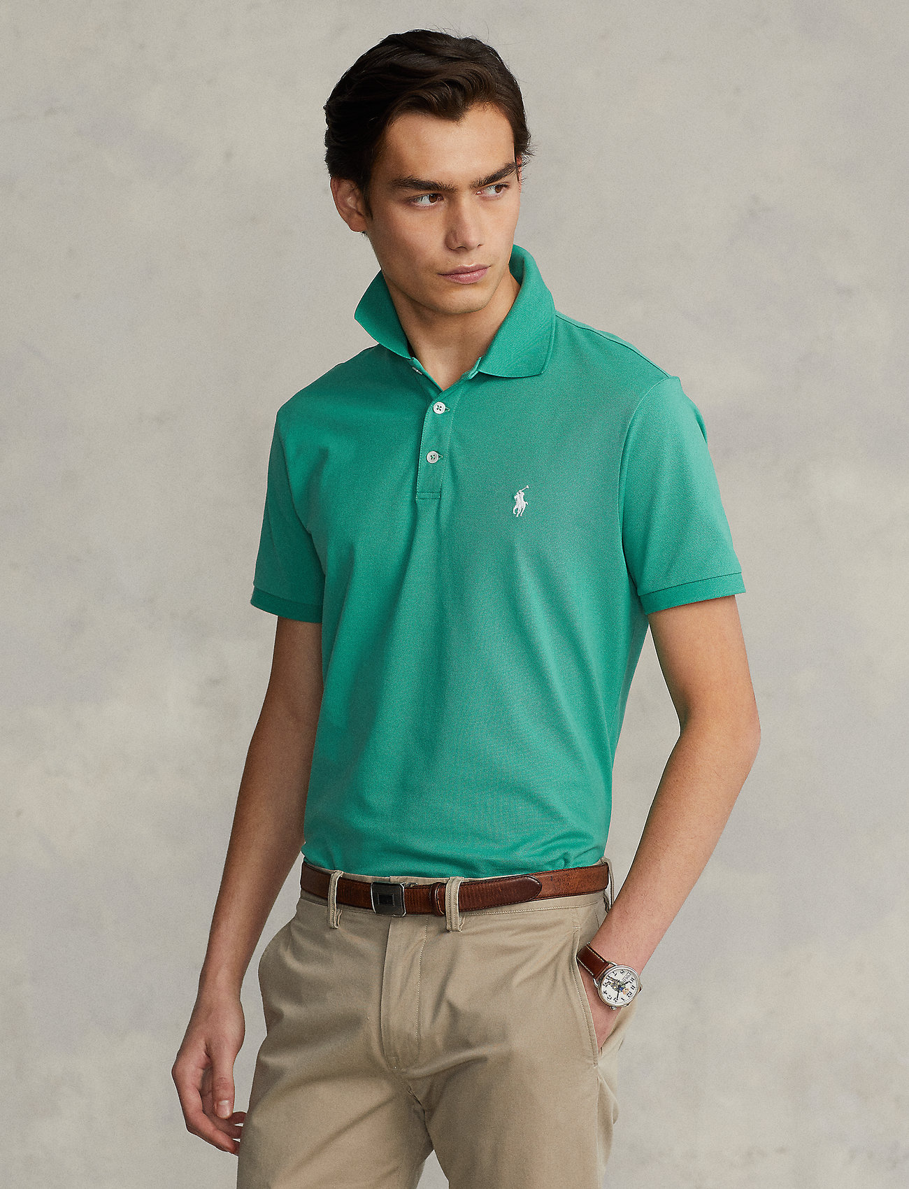 Polo Ralph Lauren Slim Fit Stretch Mesh Polo Shirt - Short-sleeved polos -  