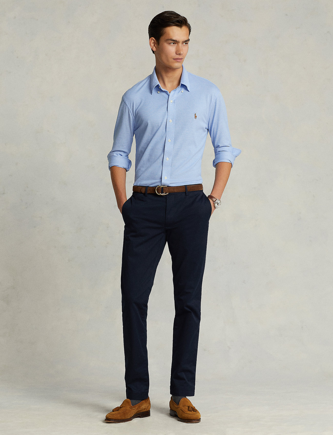 Polo slim fit pants best sale