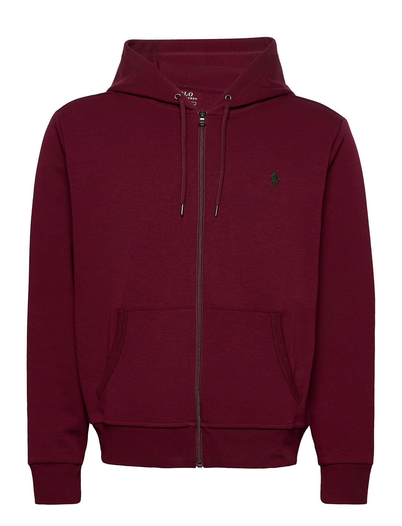 double knit full zip hoodie polo