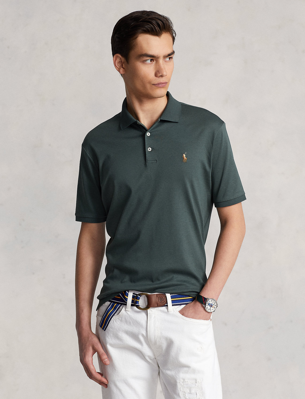 Polo Ralph Lauren Slim Fit Soft Cotton Polo Shirt - Short-sleeved polos -  