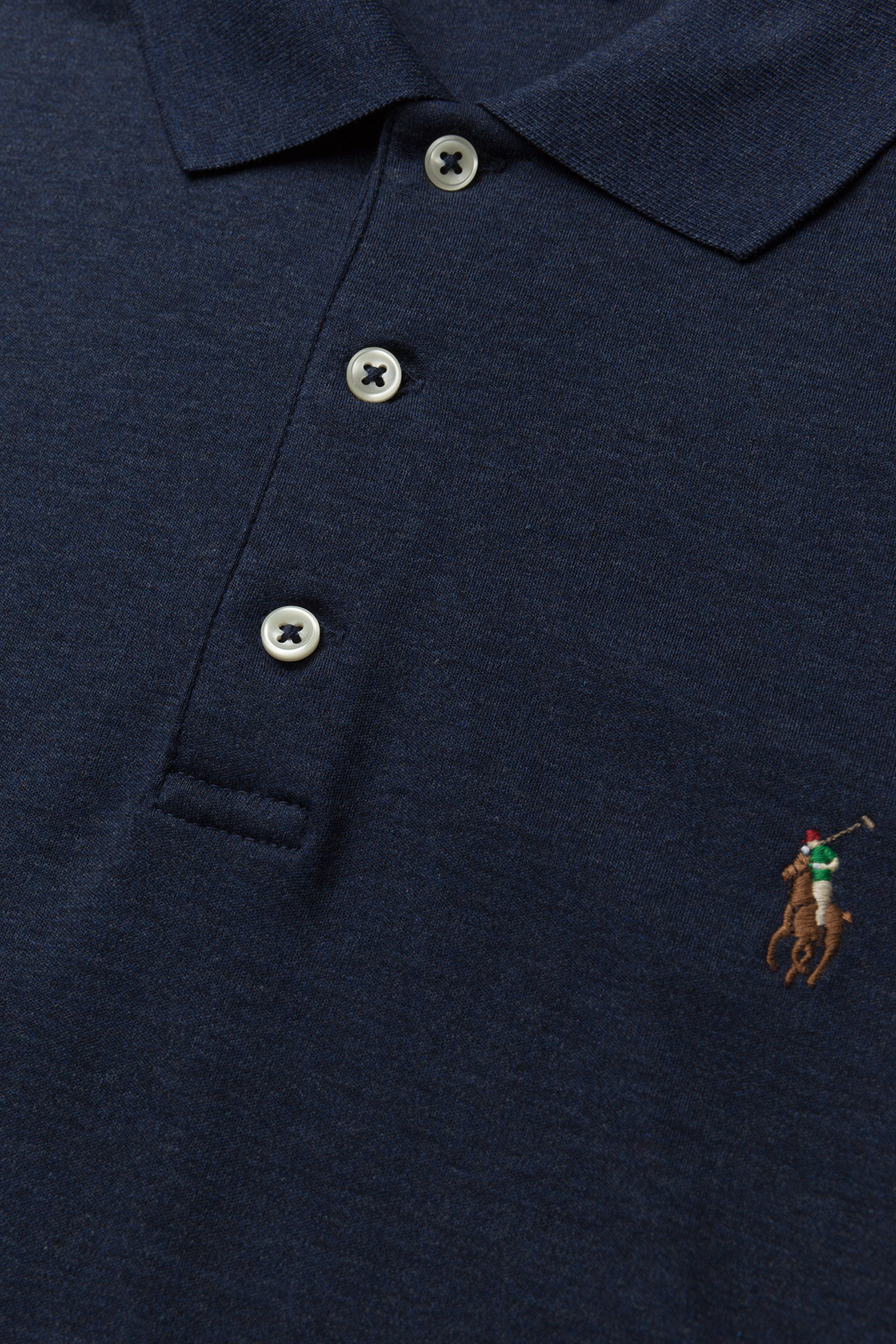 custom slim fit interlock polo