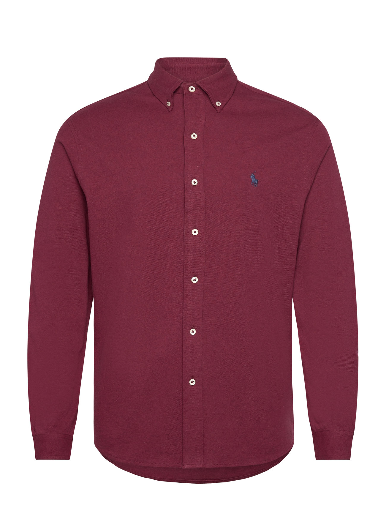 Featherweight Mesh Shirt Burgundy Polo Ralph Lauren