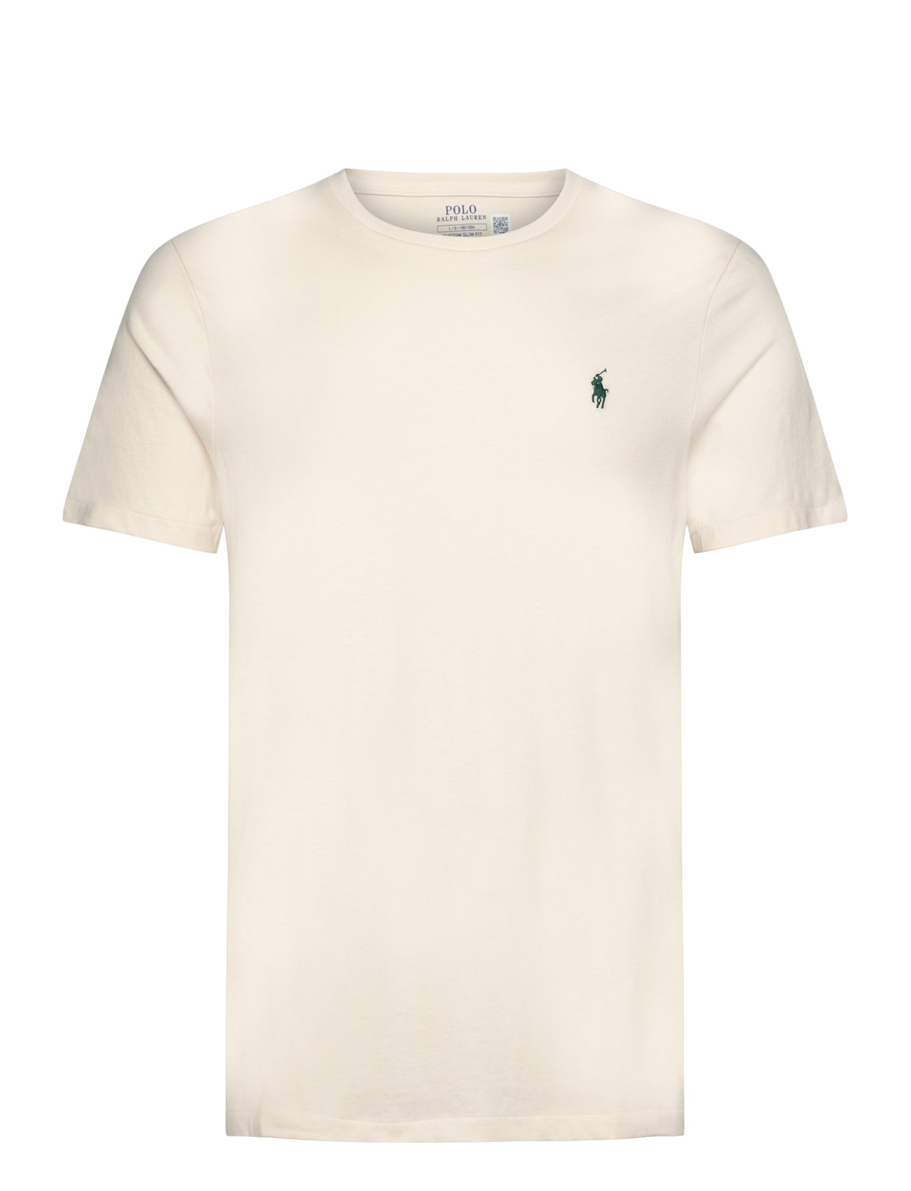 Polo Ralph Lauren Custom Slim Fit Jersey Crewneck T-Shirt Kräm