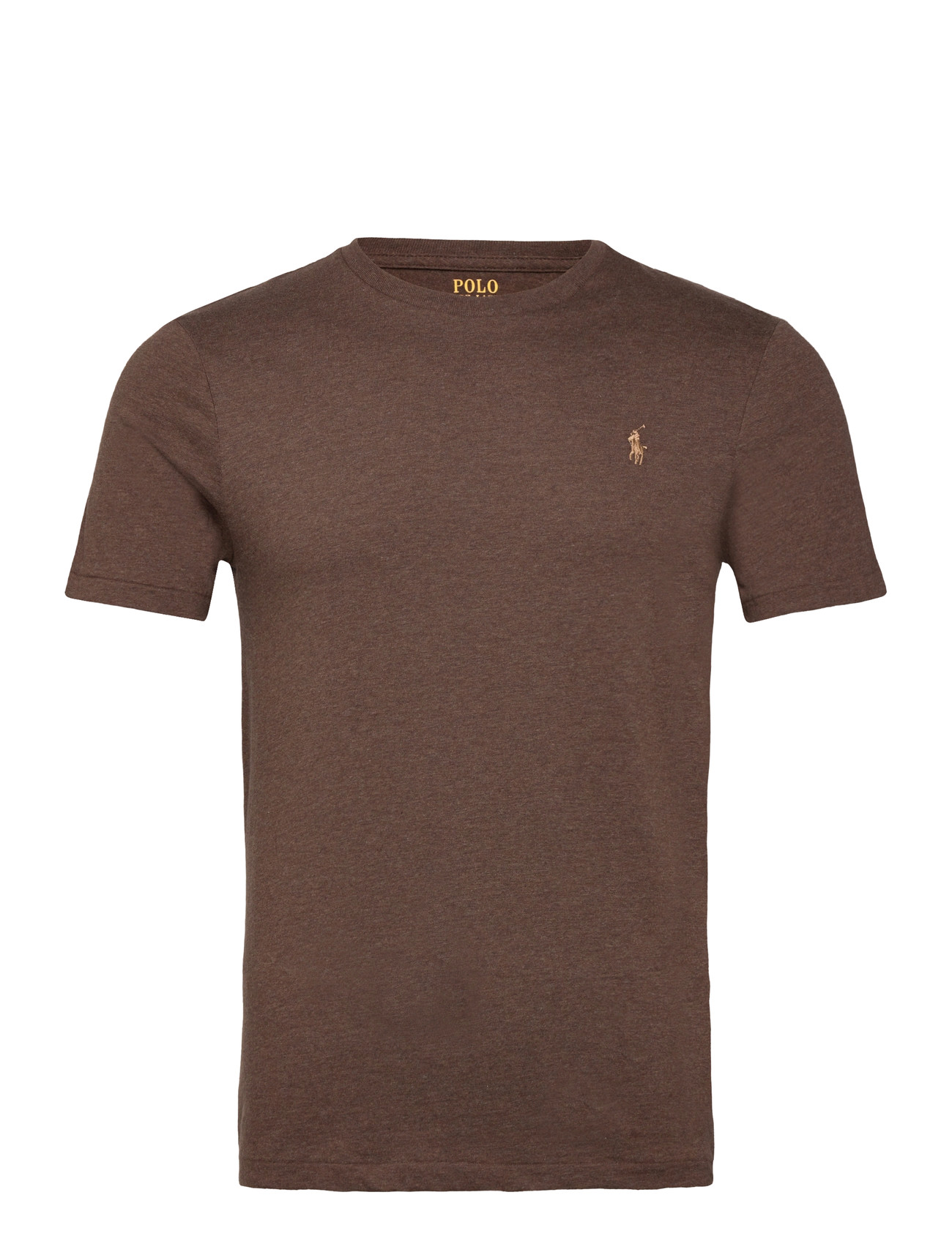 Polo Ralph Lauren Custom Slim Fit Jersey Crewneck T-Shirt, XXL, Brown, T-Shirts > Kortærmede, Herre