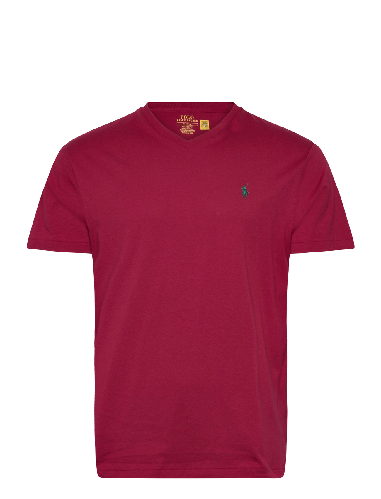 Polo Ralph Lauren Classic Fit Jersey V-Neck T-Shirt, XL, Burgundy, T-Shirts > Kortærmede, Herre