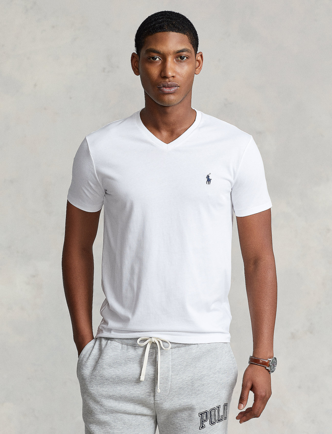 Polo Ralph Lauren Custom Slim Fit Jersey V-neck T-shirt - T-Shirts 