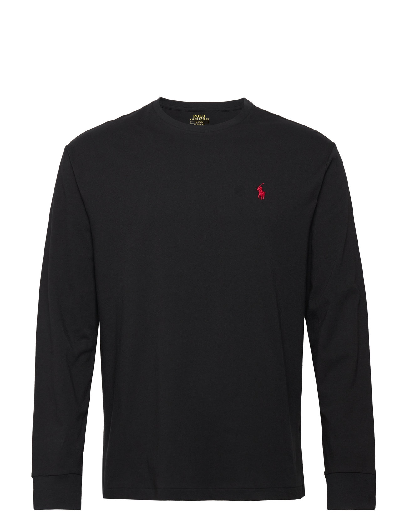 26/1 Jersey-Lsl-Tsh No Pkt Tops T-Langærmet Skjorte Black Polo Ralph Lauren