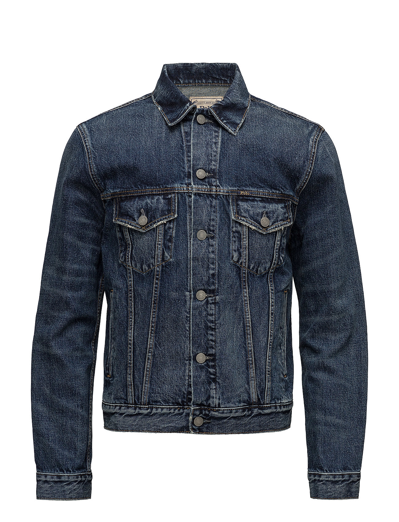 Polo Ralph Lauren Faded Denim Trucker Jacket Blå