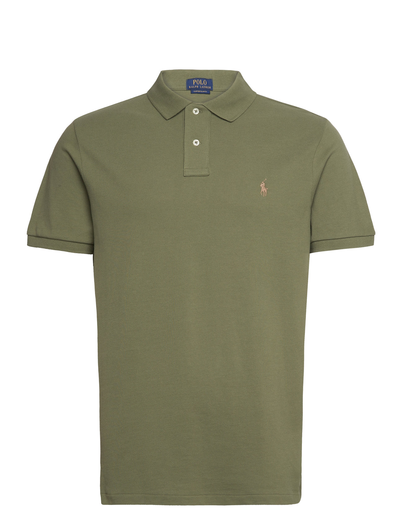 Polo Ralph Lauren Custom Slim Fit Mesh Polo Shirt Grön