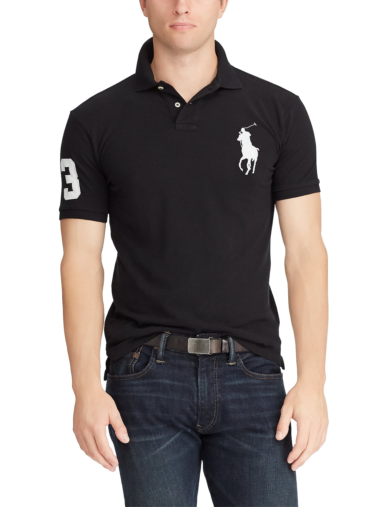 ralph lauren slim fit mesh polo