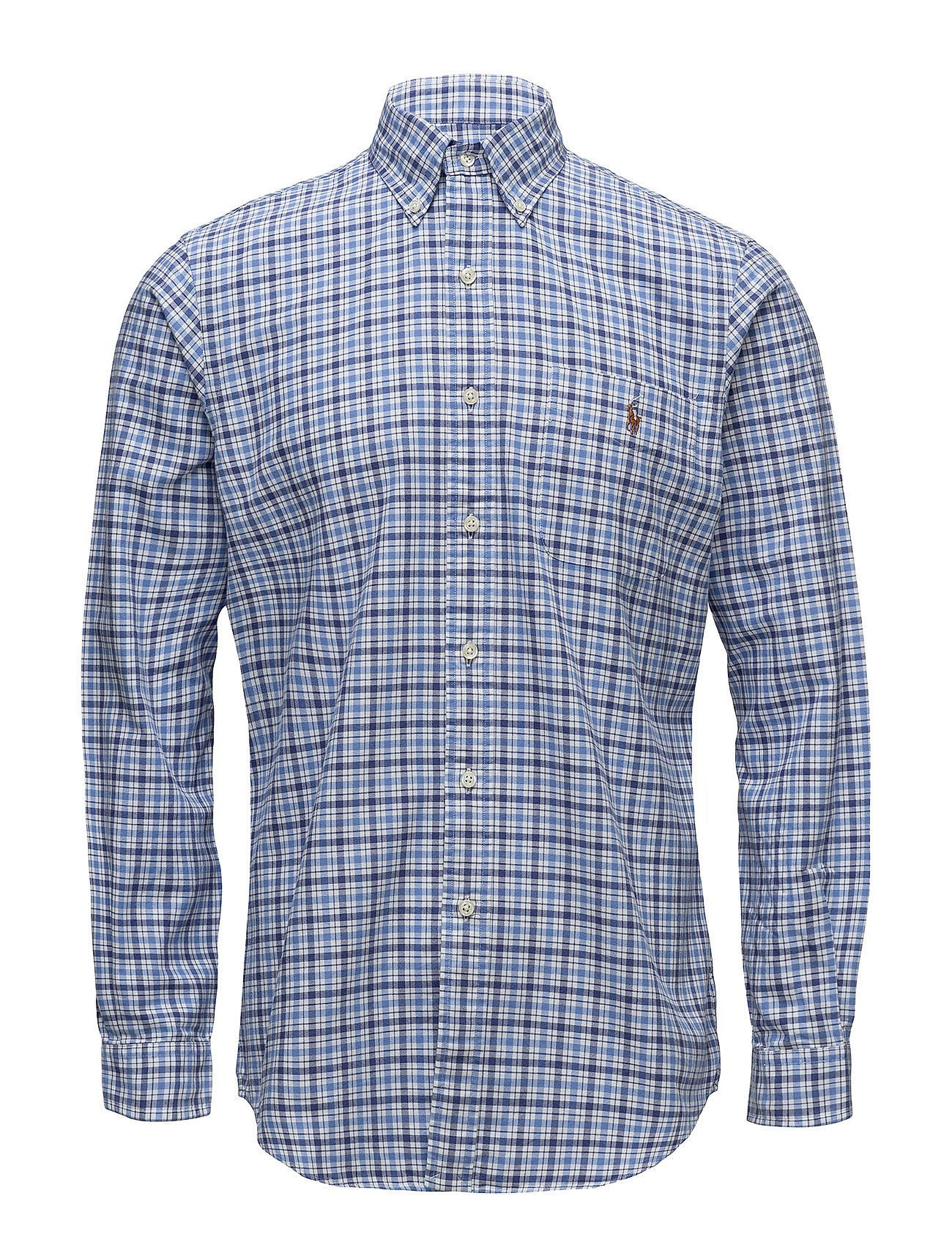 Classic Fit Plaid Oxford Shirt (2743 Blues Multi/) (499.50 kr) - Polo