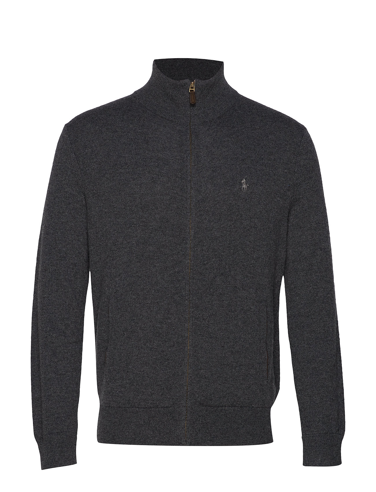 Merino Wool Fullzip Sweater (Dark Charcoal Hea) (1699 kr) Polo Ralph