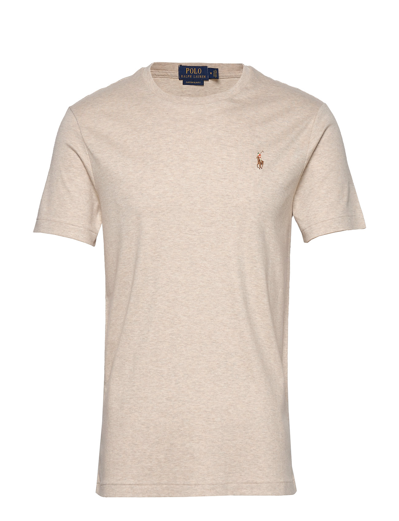 Polo Ralph Lauren Custom Slim Fit Soft Cotton T-Shirt, L, Beige, T-Shirts > Kortærmede, Herre