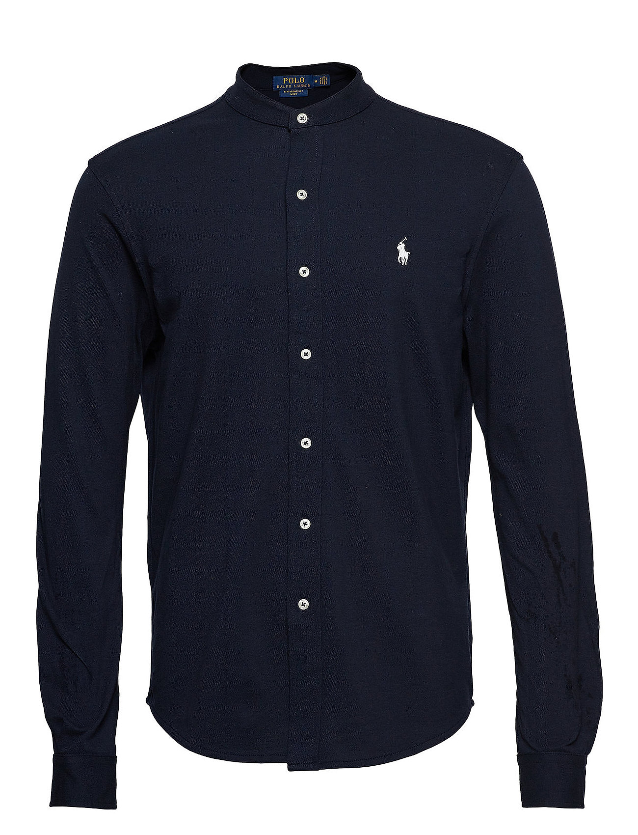 Featherweight Mesh-Ls Fb Mandarin C Navy Polo Ralph Lauren