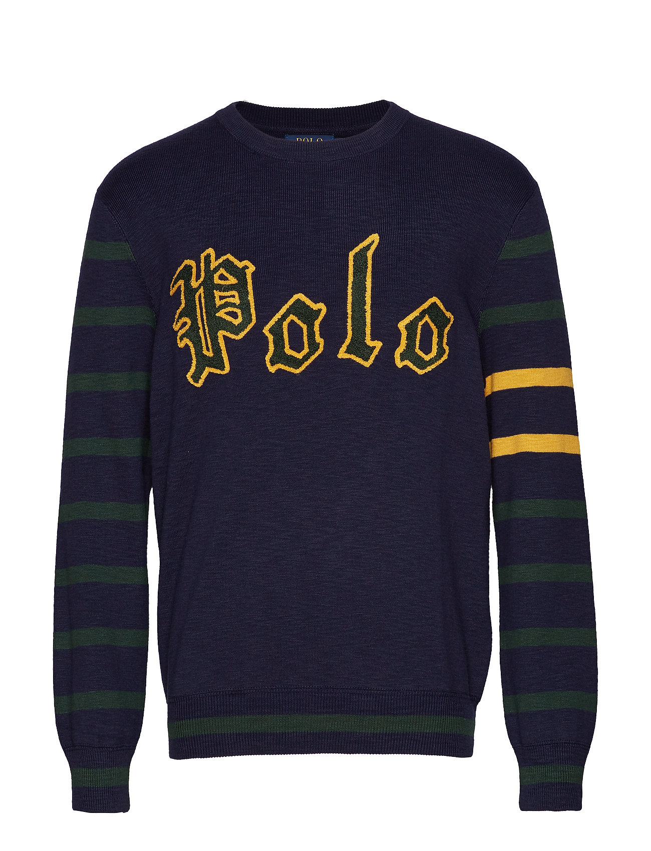polo letterman sweater