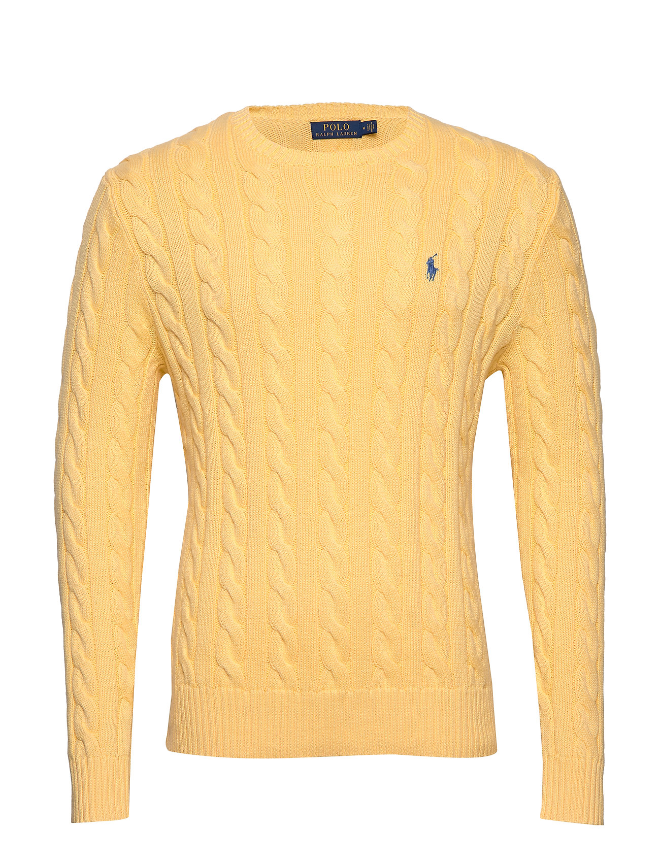 ralph lauren yellow cable knit sweater
