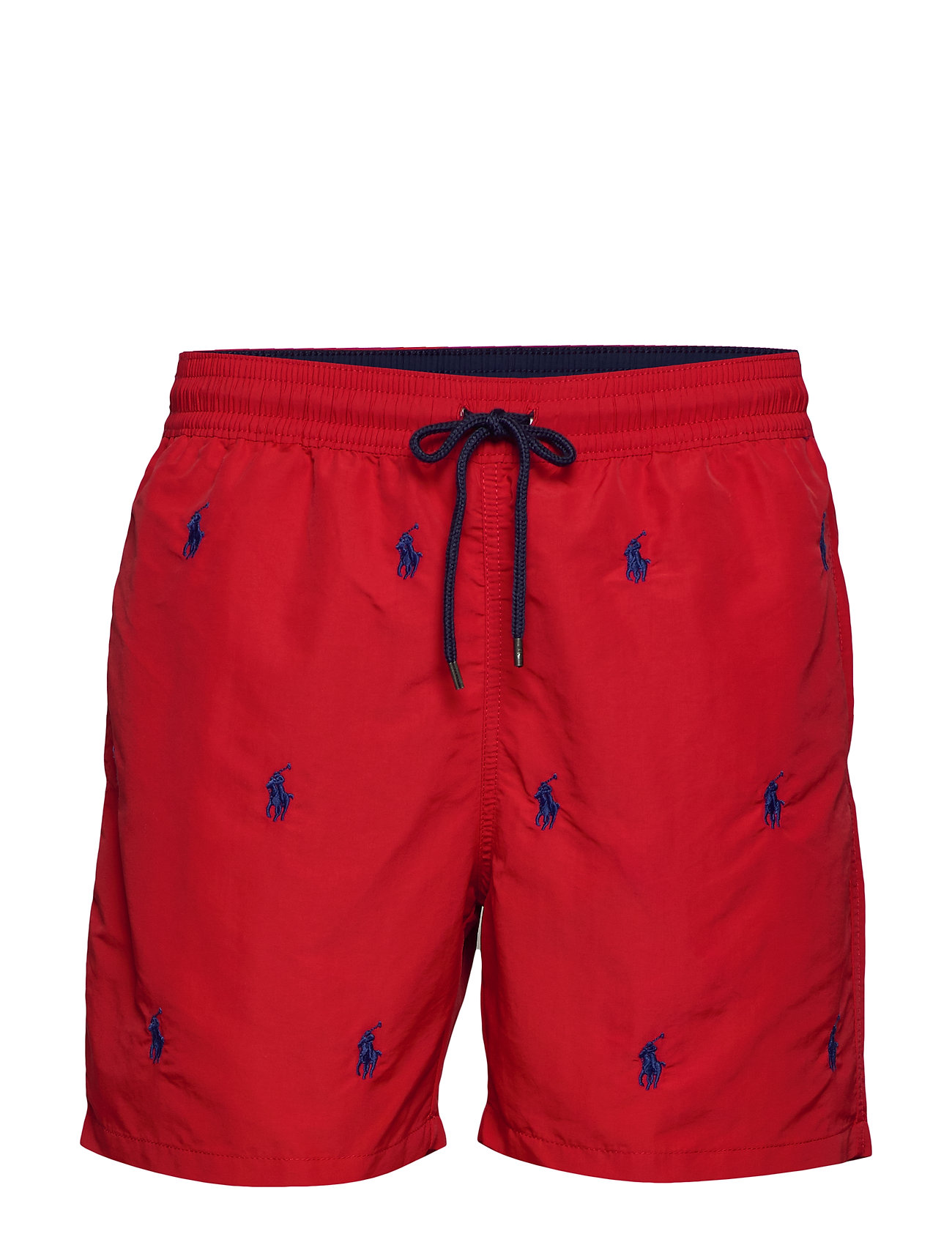 red polo swim trunks