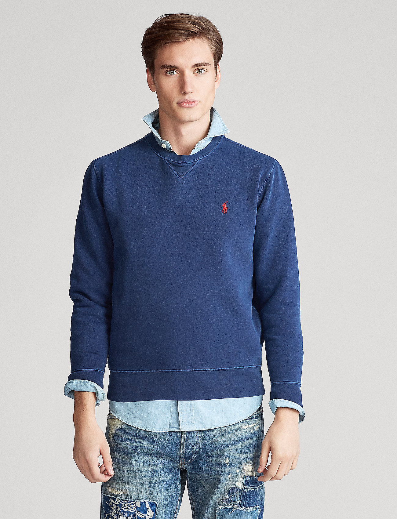 chunky crew neck jumper