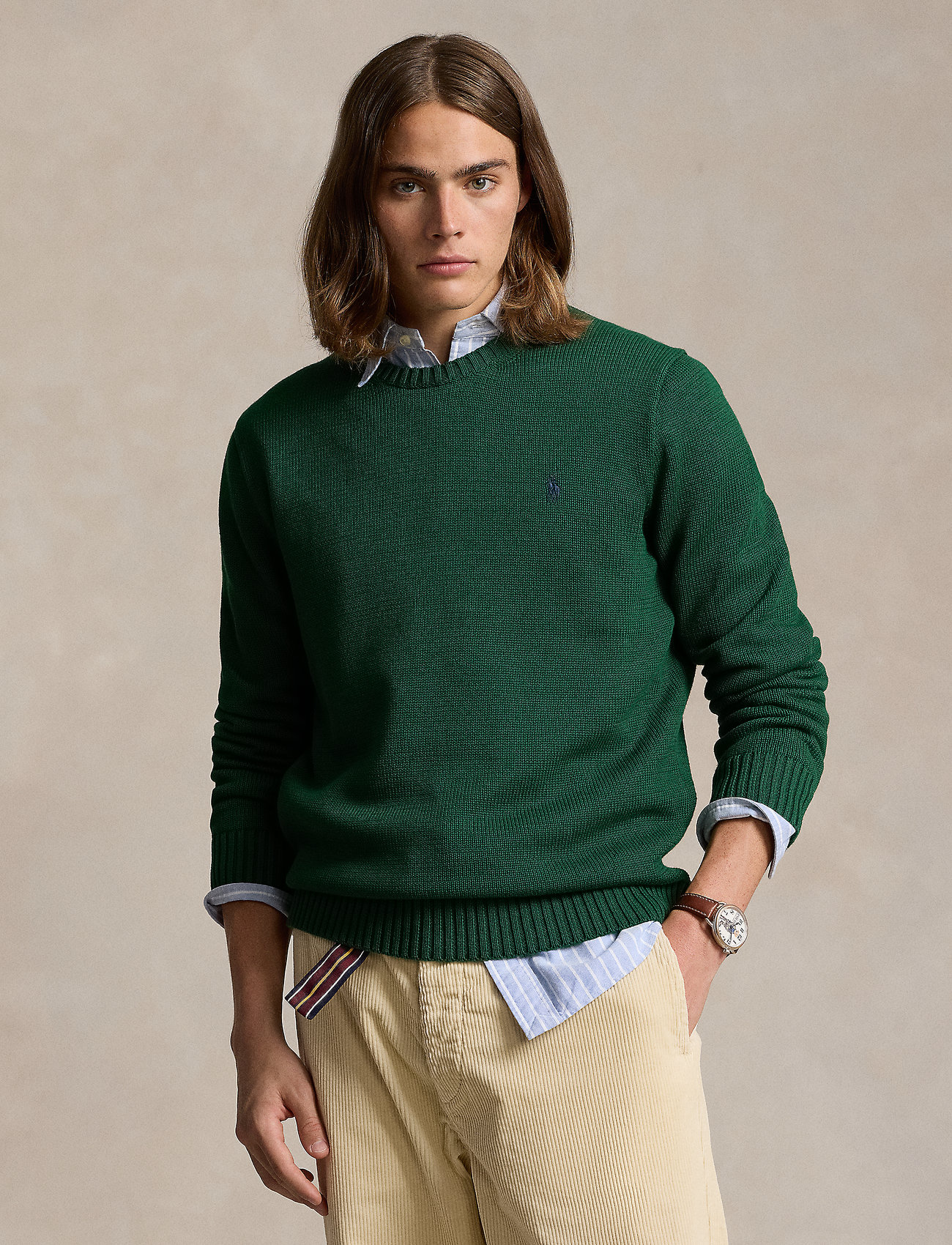 ralph lauren cotton crewneck sweater