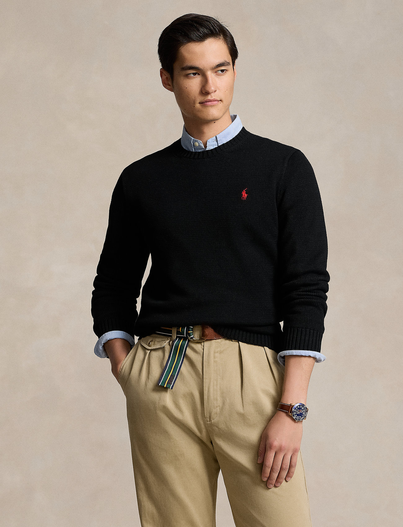 Polo ralph lauren 2024 cotton crewneck sweater